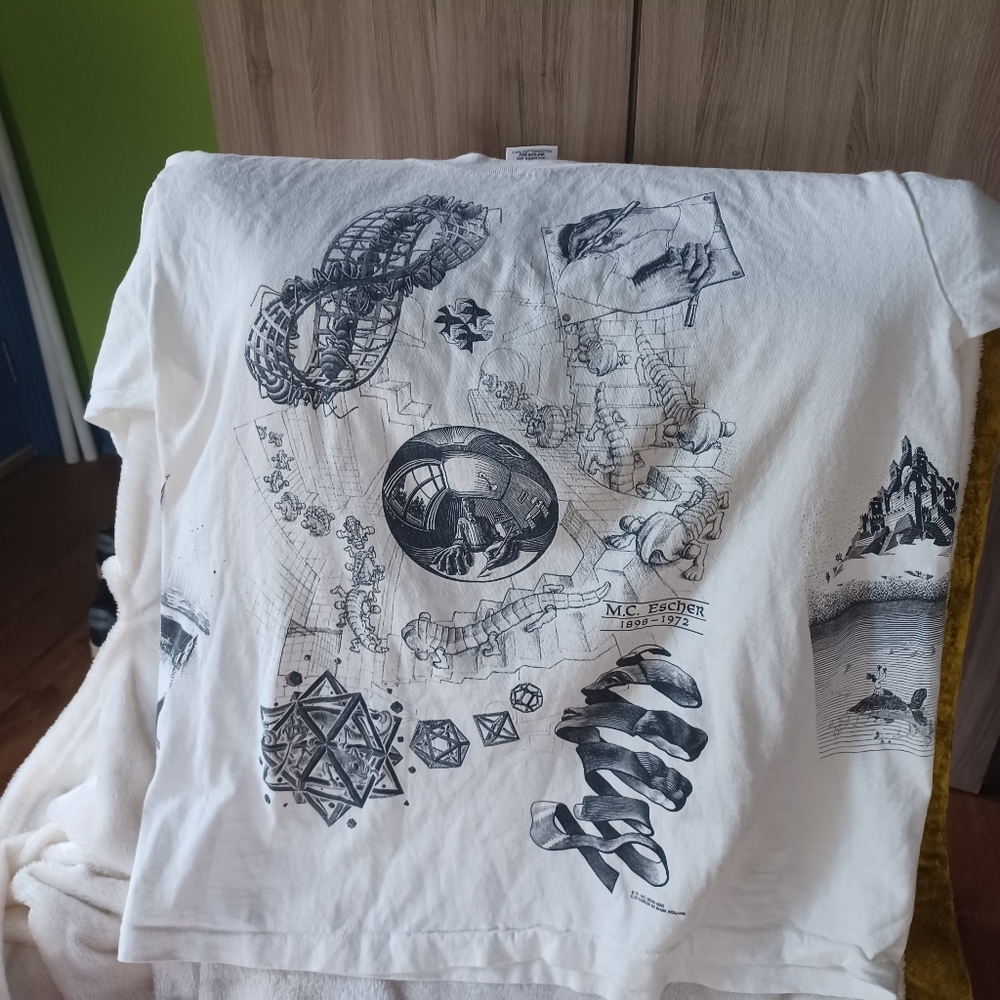 Rare 1990's MC Escher print t-shirt